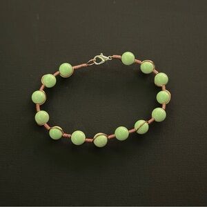 Green Turquoise Copper Bracelet